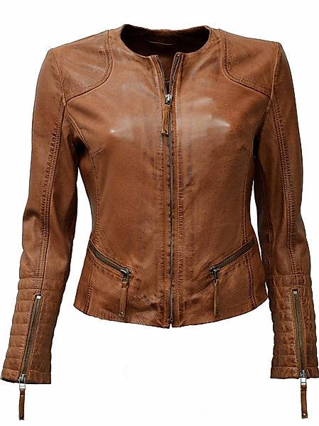 Zimmert Leather Lederjacke Bini washed Lammnappa, günstig online kaufen