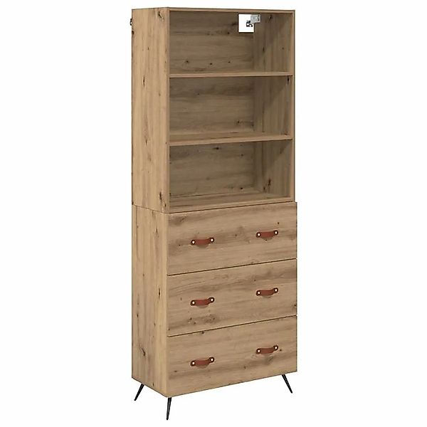 vidaXL Highboard Artisan-Eiche 69,5 x 34 x 180 cm Holzwerkstoff 3415899 günstig online kaufen