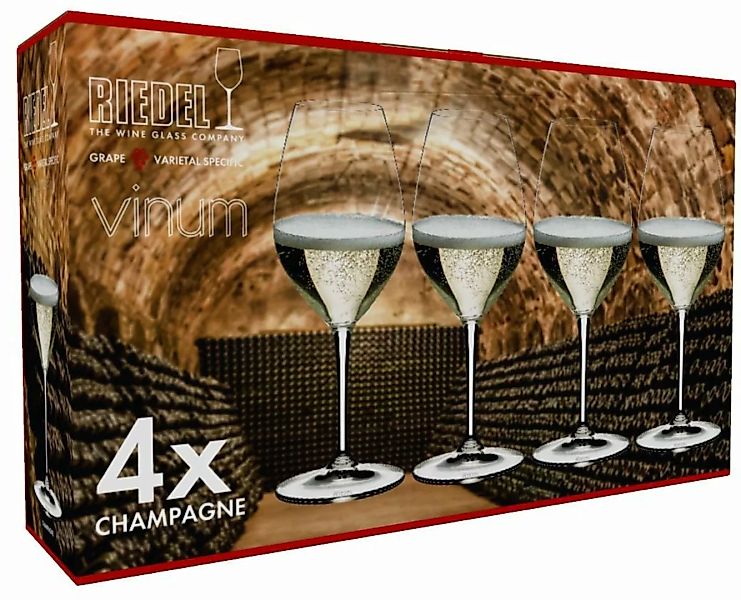 RIEDEL THE WINE GLASS COMPANY VINUM Weißwein-Champagner Weinglas 4er Set Sp günstig online kaufen