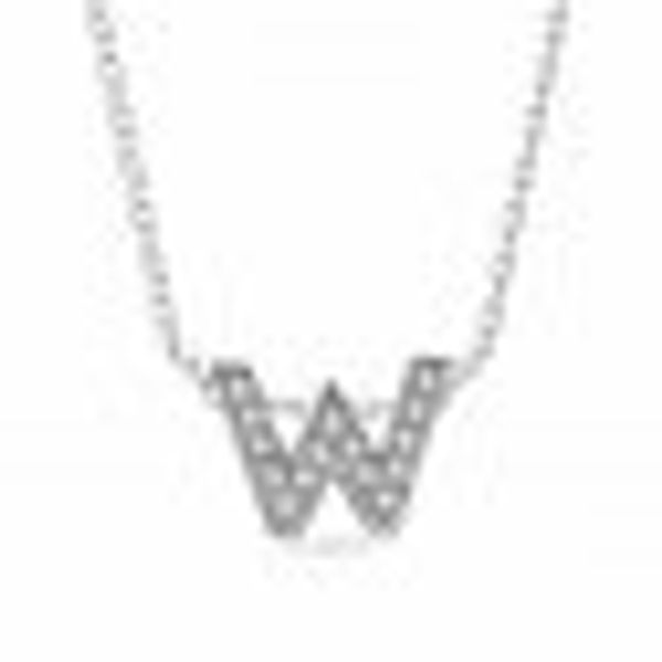 Anhänger mit Kette Buchstabe W 925/- Sterling Silber günstig online kaufen