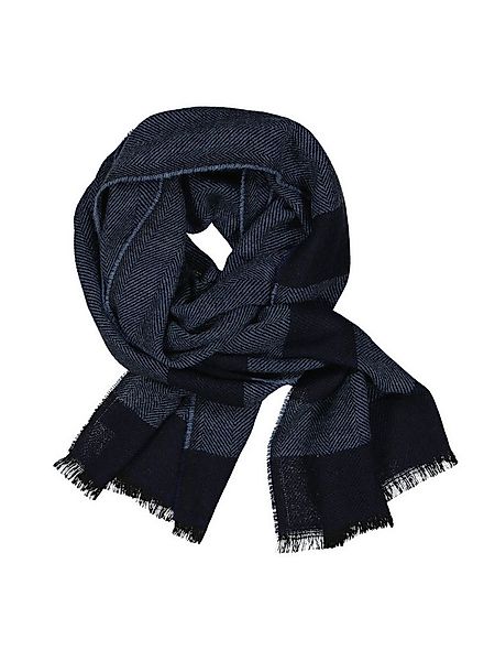 emilio adani Strickschal Herren Schal gemustert, Royalblau günstig online kaufen