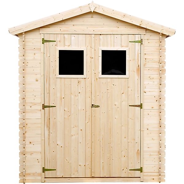 Timbela Gartenhaus Holz M367+M367G 1,98 m² Gartenschuppen mit Boden günstig online kaufen