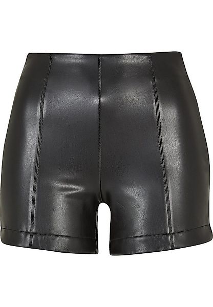 URBAN CLASSICS Stoffhose Urban Classics Damen Ladies Synthetic Leather Shor günstig online kaufen