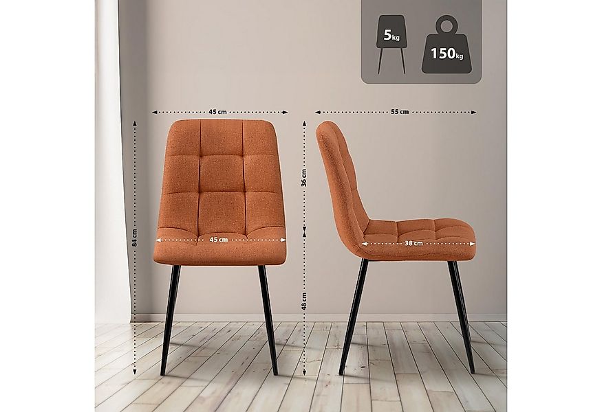 CLP Esszimmerstuhl Tilde (4er Set, 4 St), mit Rückenlehne, bis 150 kg günstig online kaufen