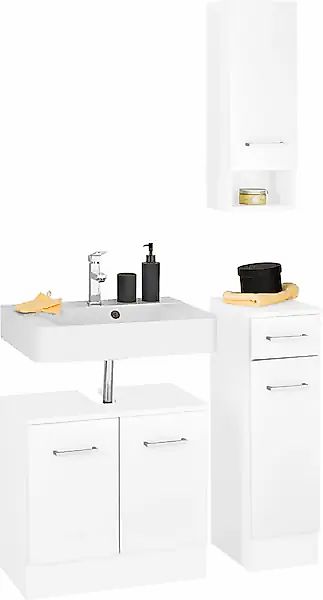 welltime Badmöbel-Set »Ribera«, (3 St.), Waschplatz, Hängeschrank, Untersch günstig online kaufen