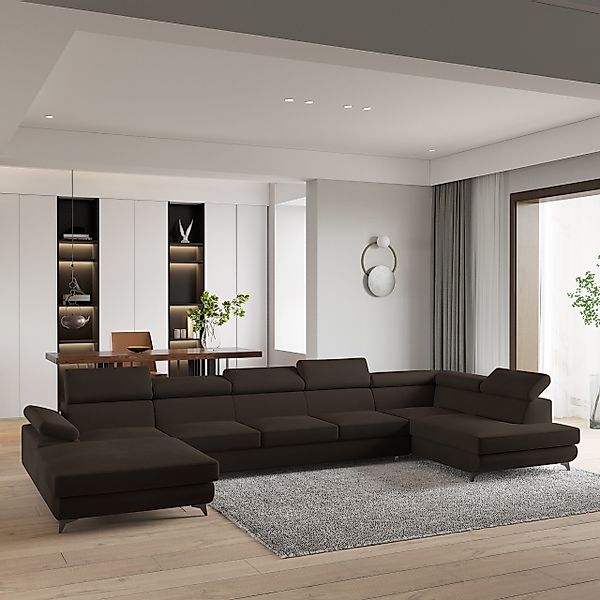 Masseno Ecksofa MONTIVA mit Schlaffunktion U-Form, günstig online kaufen