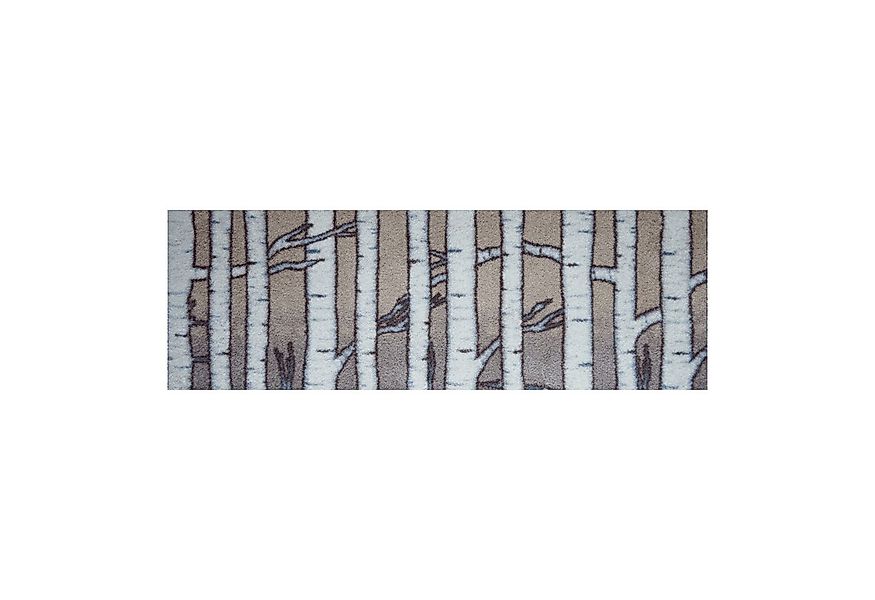 akzente Fußmatte Feel Birch Wood, Rechteckig, Höhe: 6 mm, 35x100 cm, Polyes günstig online kaufen