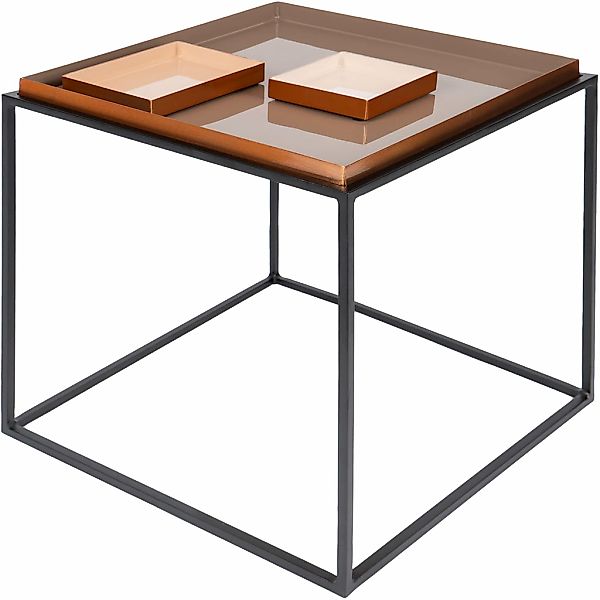 Kayoom Beistelltisch "Famosa, Metall-Beistelltisch in quadratischer Form" 1 günstig online kaufen