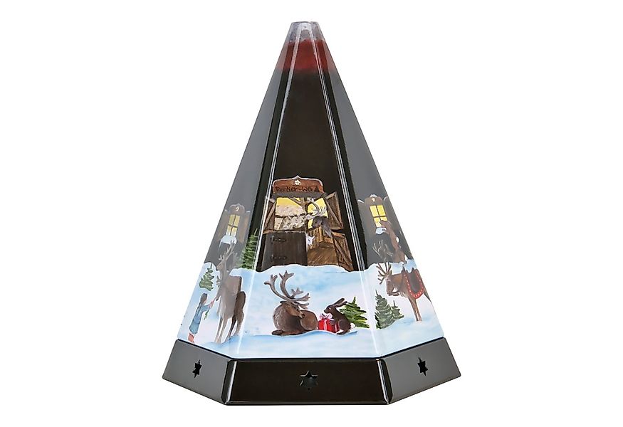 Crottendorfer Räucherhaus Räucherpyramide aus Metall - mit Räucherkerzenhal günstig online kaufen