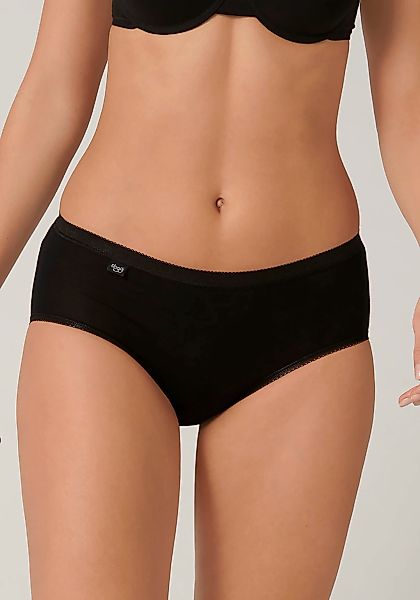 sloggi Midislip "Basic+", (2er Pack), perfekter Sitz, Baumwollmix, weiche N günstig online kaufen