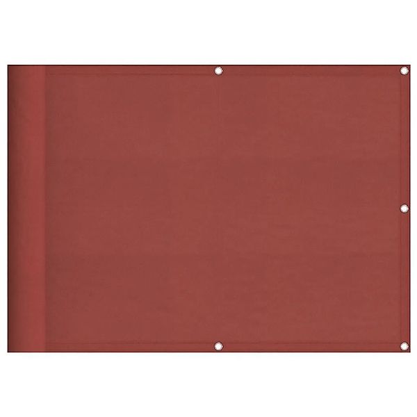 vidaXL Balkon-Sichtschutz Terrakotta 75x800 cm 100 % Polyester-Oxford 42002 günstig online kaufen