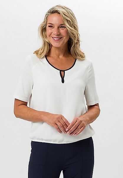 FRANK WALDER Blusenshirt mit kontrastfarbigen Akzent am Ausschnitt günstig online kaufen