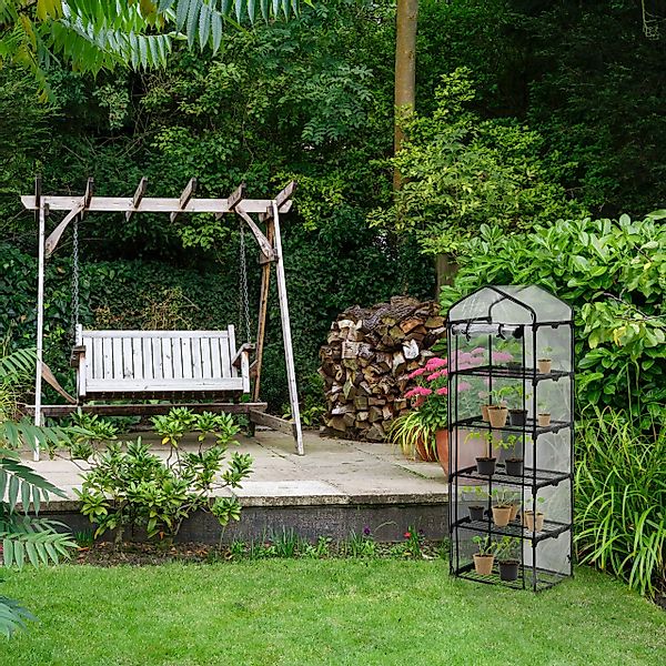 relaxdays Foliengewächshaus Balkon Gewächshaus mit PVC-Folie günstig online kaufen