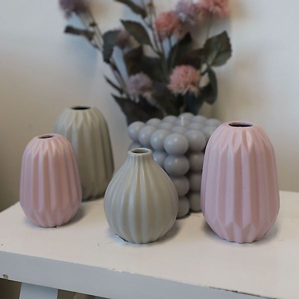 BURI Tischvase Keramik Vase Blumenvase Dekovase günstig online kaufen