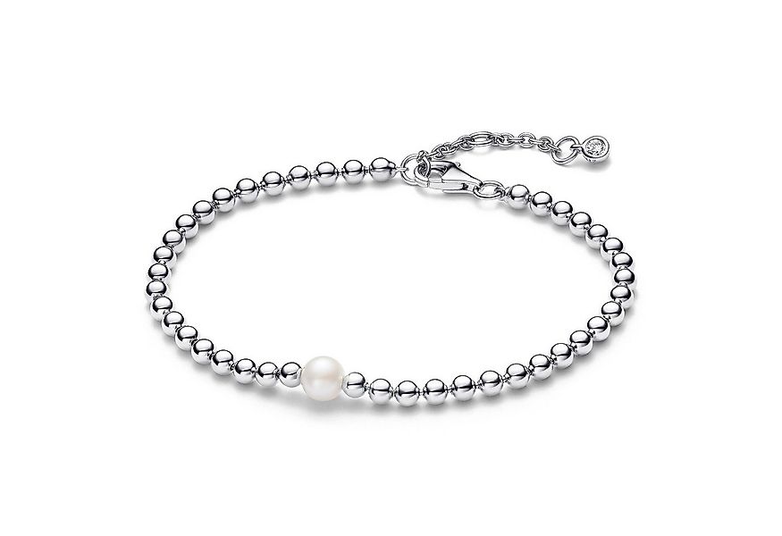 Pandora Silberarmband Damen-Süßwasser-Zuchtperle & Kugeln Silber günstig online kaufen