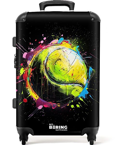 NoBoringSuitcases.com© Hartschalen-Trolley Tennisball mit Graffiti 67 günstig online kaufen