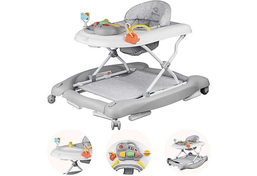 Bronea Lauflernhilfe Happy Life 5-in-1 Babywalker Gehfrei Lauflernwagen Sch günstig online kaufen