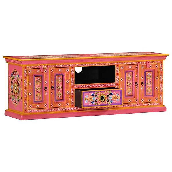 vidaXL TV-Schrank TV-Schrank Rosa 110x30x40 cm Massivholz Mango günstig online kaufen