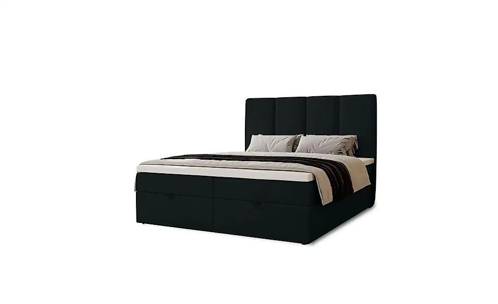 Boxbett mit Stauraum  Macclesfield ¦ schwarz ¦ Maße (cm): H: 110 Betten > P günstig online kaufen