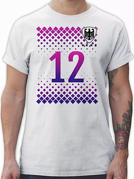 Shirtracer T-Shirt Deutschland Trikot Fussball German 12. Mann Nummer 2026 günstig online kaufen