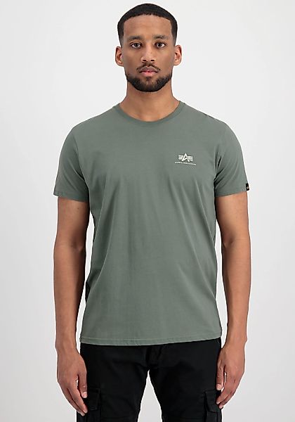 Alpha Industries Rundhalsshirt BASIC T SMALL LOGO Baumwolle, regular fit günstig online kaufen