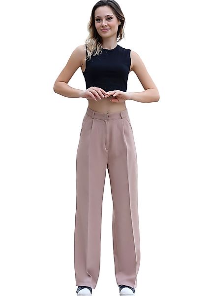 fashionshowcase Palazzohose Damen mit hohem Bund günstig online kaufen