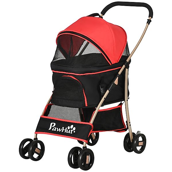 PawHut Hundewagen, 2 in 1 Hundetrolley, Tragetasche, faltbarer Hundebuggy m günstig online kaufen