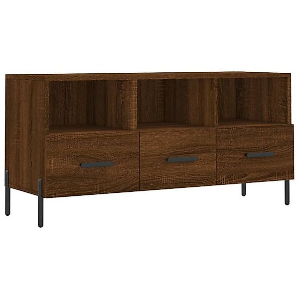 vidaXL TV-Schrank TV-Board Braun Eichen-Optik 102x36x50 cm Holzwerkstoff günstig online kaufen