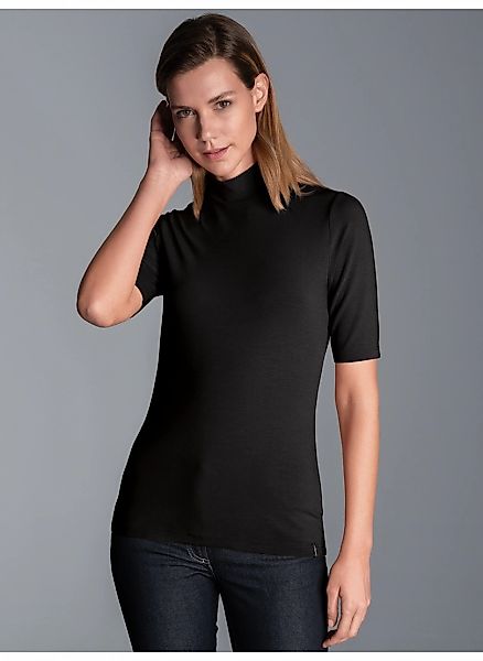 Trigema T-Shirt "TRIGEMA T-Shirt mit elastischem Stehkragen", 1 Stk. günstig online kaufen