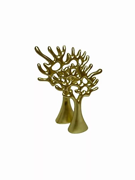 Skulptur Baum Gold günstig online kaufen