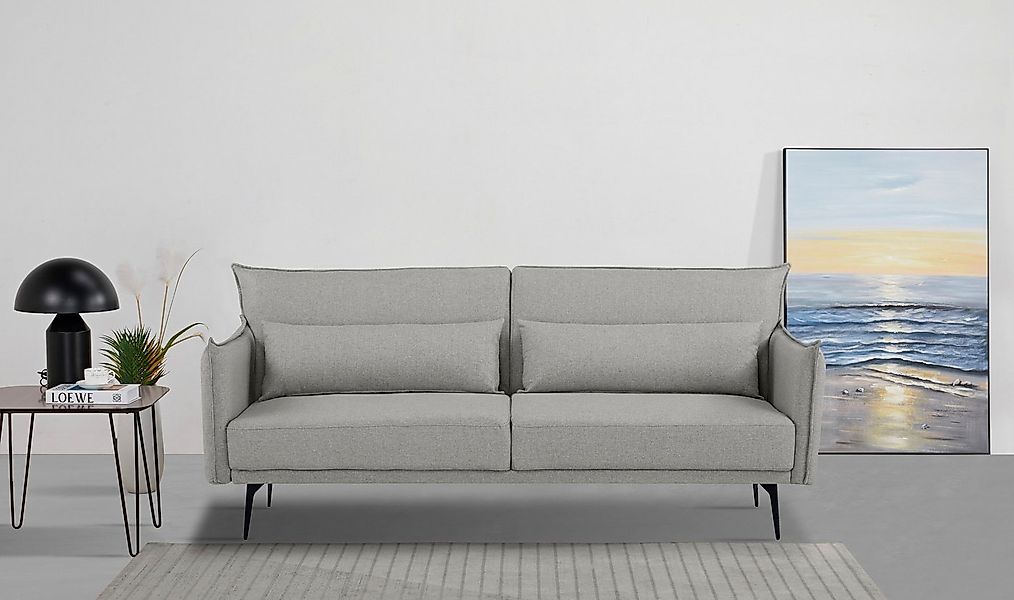 INOSIGN Schlafsofa TULARE, 204 cm, klappbarer 3-Sitzer mit verstellbarer Rü günstig online kaufen