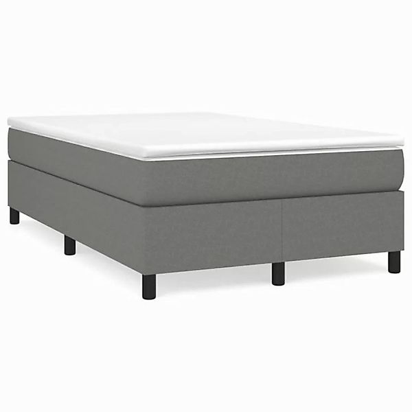 furnicato Bett Boxspringbett mit Matratze Dunkelgrau 120x200 cm Stoff (1-tl günstig online kaufen