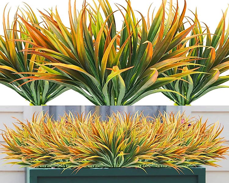 Kunstpflanze Künstlicher Blumenstrauß Außenbereich UV-beständig Grünpflanze günstig online kaufen