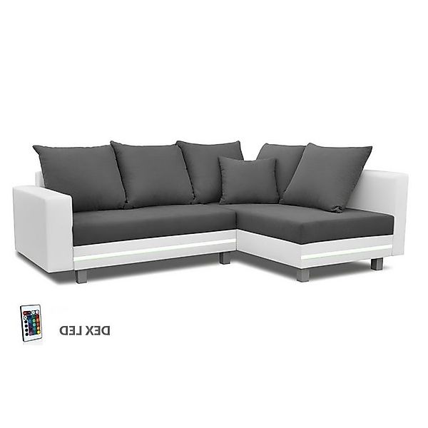 Xlmoebel Ecksofa Ecksofa mit modernem Design und LED-Beleuchtung, L-Form, m günstig online kaufen