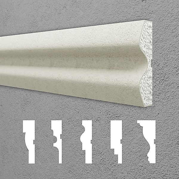 Hexim Stuckleiste DML-37, 2 Meter / günstig online kaufen