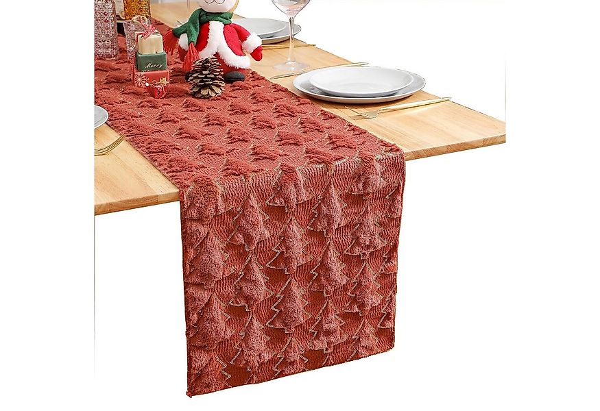 Kaket Tischläufer Weihnachten, Plüsch Gold Pailletten Glitzer Deko, Tischlä günstig online kaufen