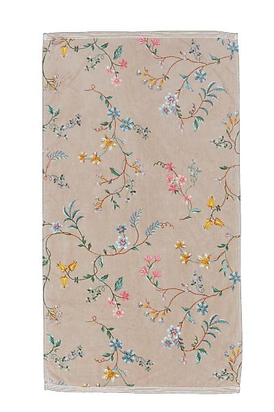 PiP Studio Handtuch Handtuch Les Fleurs_Khaki_UV_UV_55x100 günstig online kaufen