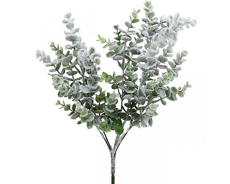 Winterliche Kunstpflanze Künstlicher Eukalyptuszweig beschneit Deko Weihnac günstig online kaufen