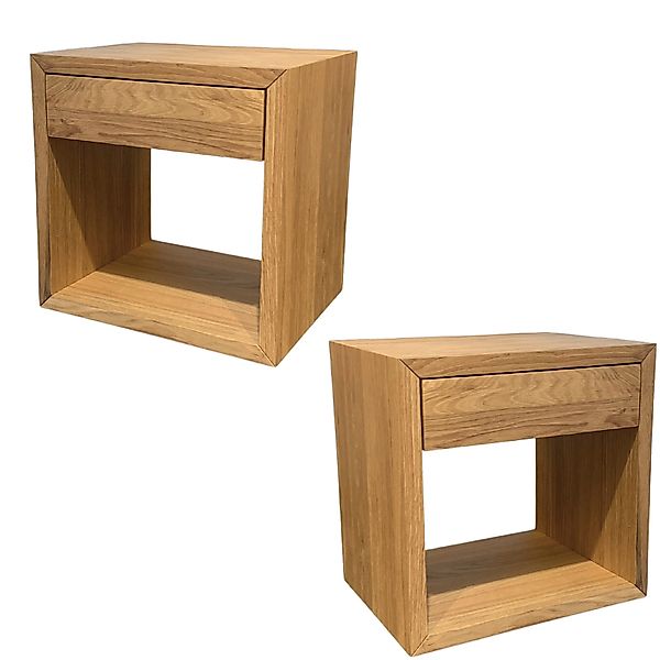 Woodek Design Nachttisch 2er-Set Würfel HUGO, günstig online kaufen