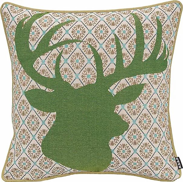 H.O.C.K. Dekokissen »Harry Hirsch« im modernen Landhausstil, Wendekissenhül günstig online kaufen