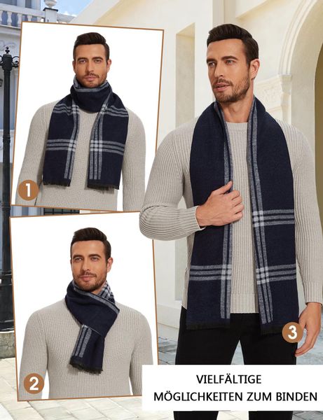 Coonoor Modeschal Winterschal Strickschal Weicher karierter günstig online kaufen