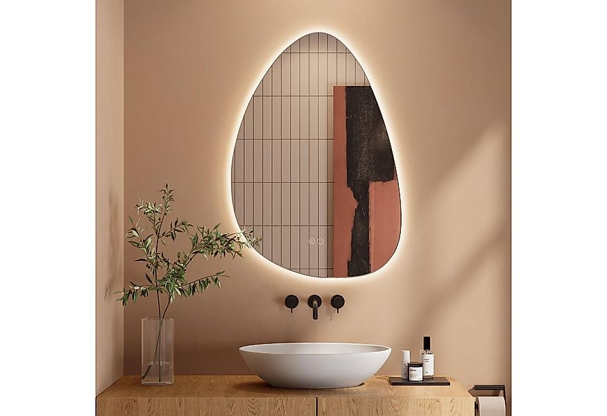 Dripex Badspiegel LED Wandspiegel Badezimmerspiegel mit Beleuchtung, Rund/R günstig online kaufen