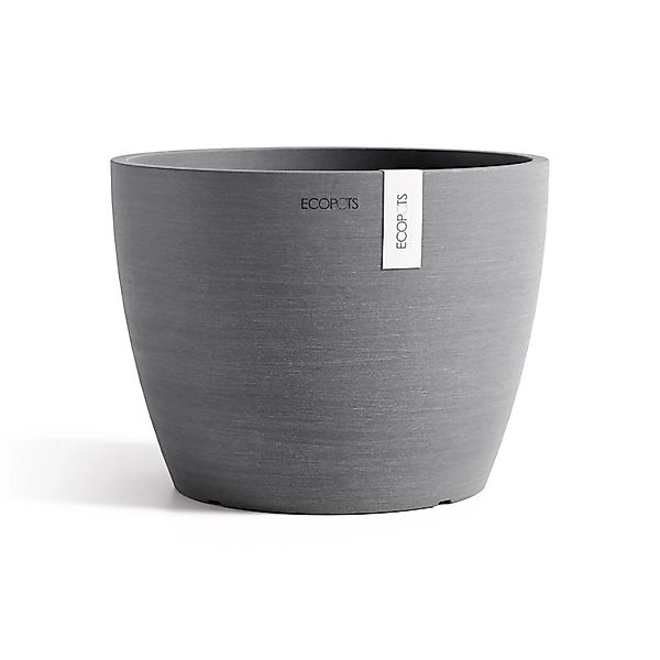 Ecopots Pflanztopf Stockholm Grau 23,2 cm x 17,6 cm günstig online kaufen