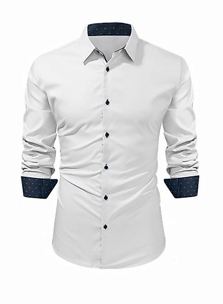 JMIERR Businesshemd Businesshemd Langarm Freizeithemd Herrenhemden Casual F günstig online kaufen