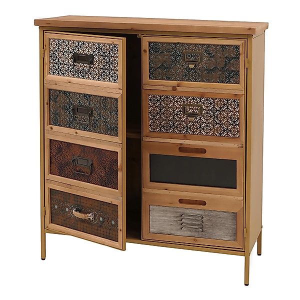 MCW Apothekerkommode O79 Weiß/Blau günstig online kaufen