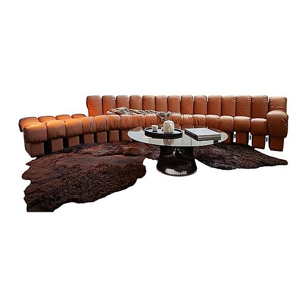 De Sede Wohnlandschaft Wohnlandschaft Sofa DS 600 Snake Nappaleder Naturale günstig online kaufen