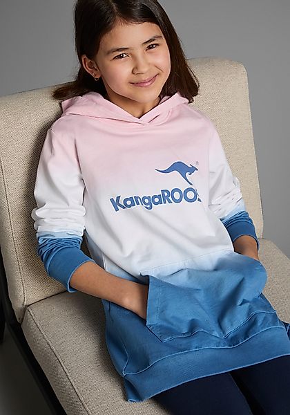 KangaROOS Kapuzensweatshirt, Longsweatshirt mit Farbverlauf Langarm günstig online kaufen
