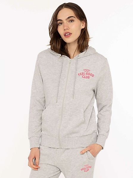 Zwillingsherz Kapuzensweatjacke ""Feel Good Club"" Kapuze, zum Binden, Tasc günstig online kaufen