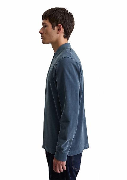 Marc O'Polo Langarm-Poloshirt im Washed-Look günstig online kaufen