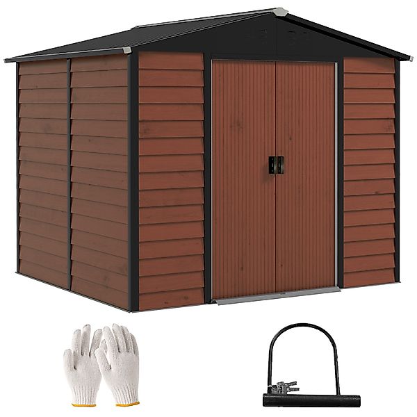 Outsunny Gerätehaus 4,4 m², mit Pultdach, günstig online kaufen